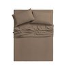 Bibb Home Bamboo Comfort 6-Piece Luxury Sheet Set - Queen - Chocolate 1300